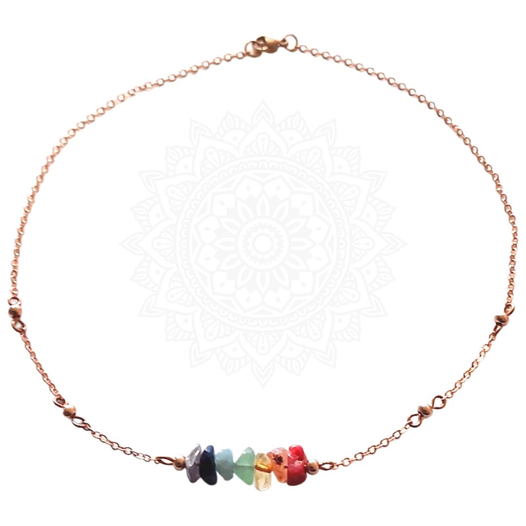 Chakra Ketting Rosegoud