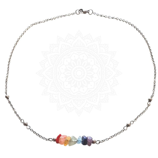 Chakra Ketting Rodium